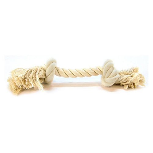 Flossy Chews Rope Bone - White Medium (12" Long) by Mammoth Pet Products