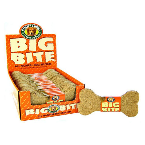Natures Animals, Big Bite Dog Treat - Peanut Butter Flavor, 8 Inch (Case Of 24)