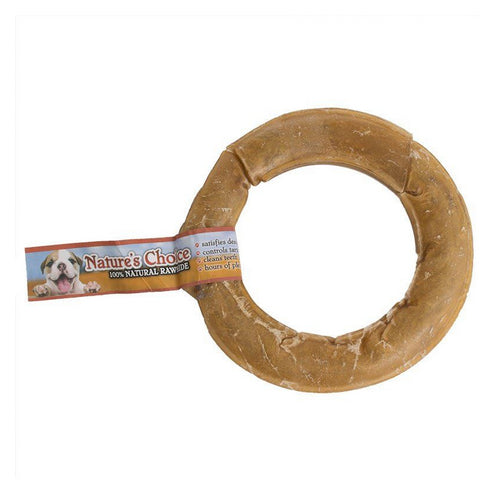 Loving Pets, Nature's Choice Pressed Rawhide Donut, 10 Pack / 6 Inches (Case Of 10)