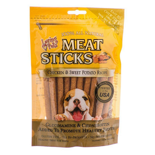 Loving Pets, Meat Sticks Dog Treats - Chicken & Sweet Potato, 8 oz