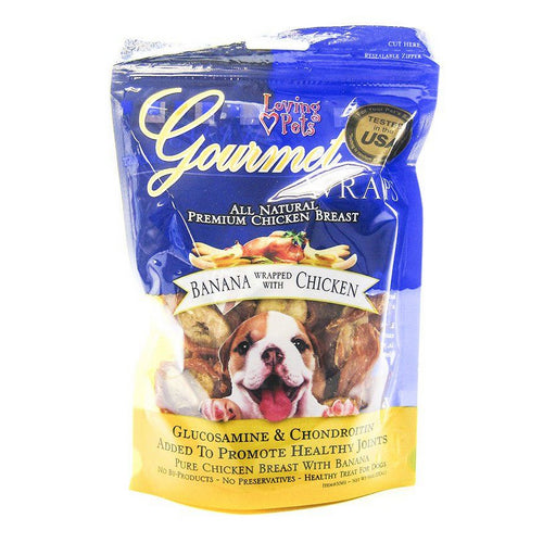 Loving Pets, Gourmet Banana & Chicken Wraps, 6 oz