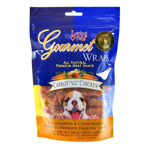 Loving Pets, Gourmet Carrot & Chicken Wraps, 6 oz