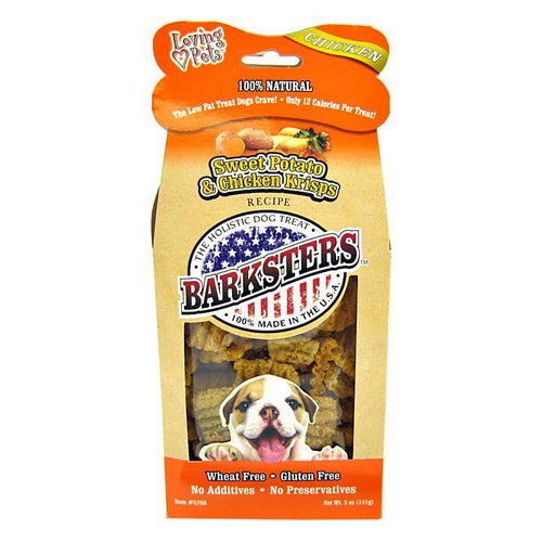 Loving Pets, Barksters Sweet Potato & Chicken Krisps, 5 oz