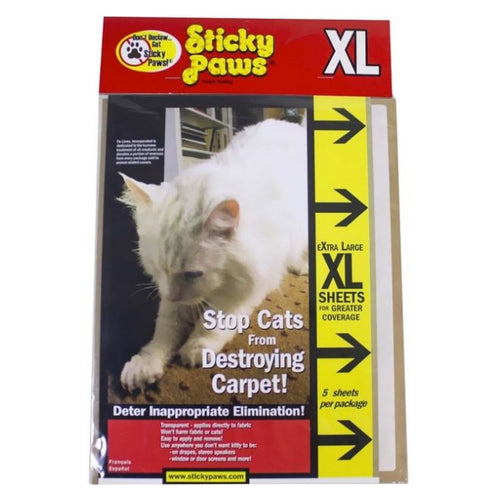 Sticky Paws XL Sheets 5 Pack - (9"L x 12"W) by Pioneer Pet