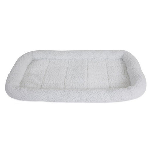 SnooZZy Pet Bed Original Bumper Bed - White Medium (29"L X 18"W) by Precision Pet