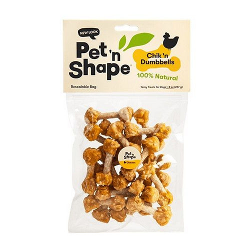 Chik 'n Dumbbells Dog Treats 8 oz by Pet 'n Shape