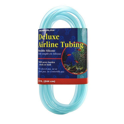 Delux Airline Tubing - Silicone 8' Long x 3/16" Diameter by Penn Plax