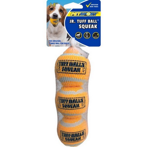 Petsport USA, Jr. Tuff Ball Squeak Dog Toy, 3 Pack