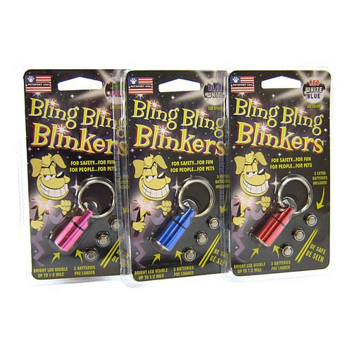 Petsport USA, Bling Bling Blinkers - Assorted Colors, 1 Count (Case Of 6)