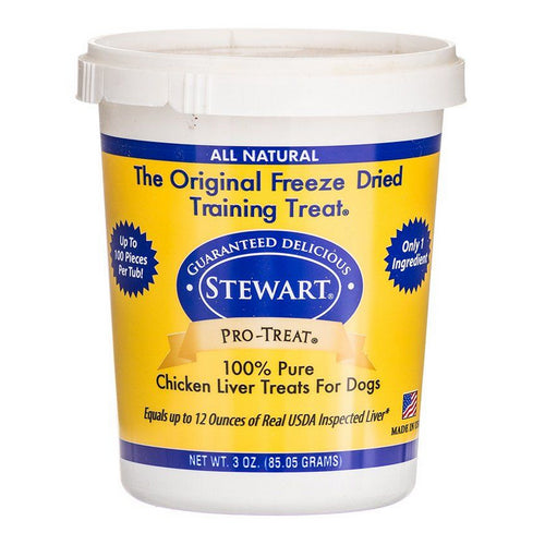 Pro-Treat 100% Freeze Dried Chicken Liver for Dogs 3 Oz by Stewart