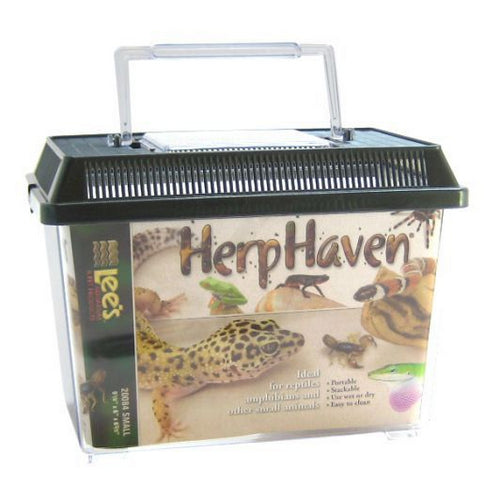 HerpHaven Terrarium - Rectangular Small - 9.1"L x 6"W x 6.6"H by Lee's