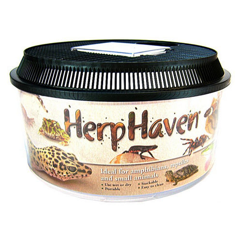 HerpHaven Terrarium - Round 11" Diameter x 5.5" High by Lee's