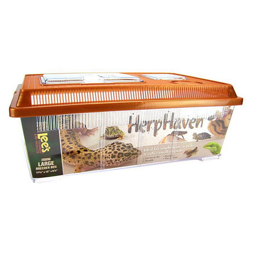 HerpHaven Breeder Box - Plastic Large - 17.75"L x 12"W x 7"H by Lee's
