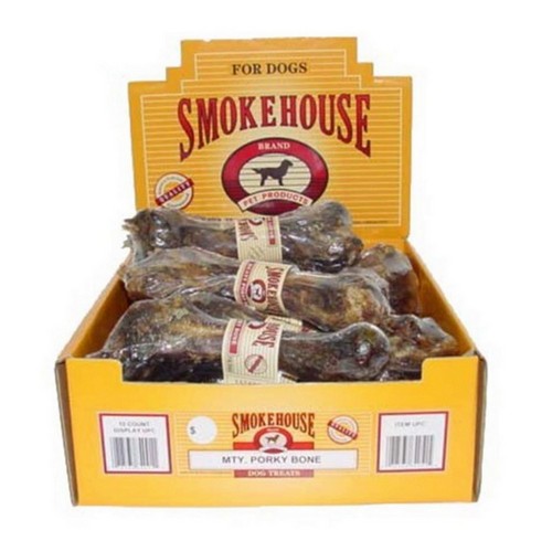 Treats Meaty Pork Bone 1 Pack (Count of 12) by Smokehouse