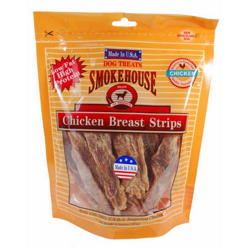 Smokehouse, Treats Chicken Breast Strips, 8 oz