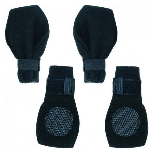 Fahion Pet Arctic Fleece Dog Boots - Black Medium (3.25" Paw) by Fashion Pet
