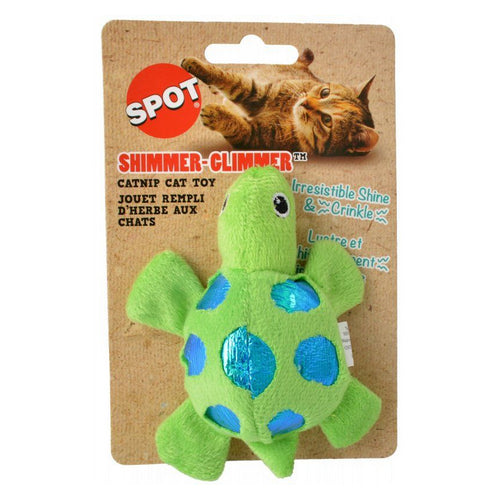 Shimmer Glimmer Turtle Catnip Toy - Assorted Colors 1 Count by Spot