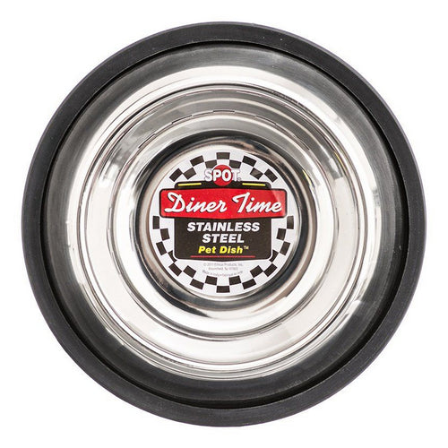 Spot, Spot Diner Time Stainless Steel Pet Dish, 16 Oz