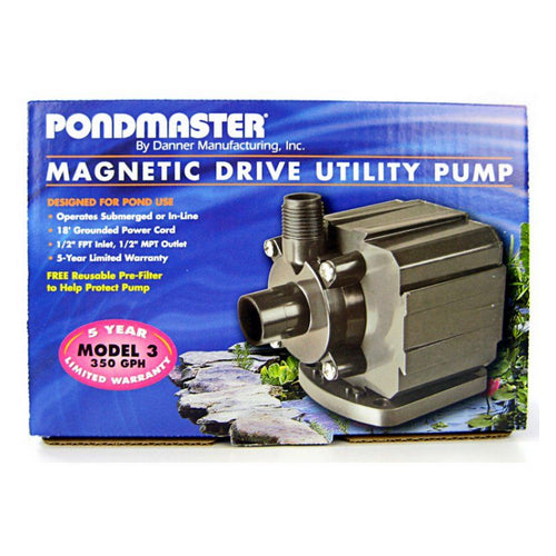 Pond-Mag Magnetic Drive Utility Pond Pump Model 3.5 (350 GPH) by Pondmaster