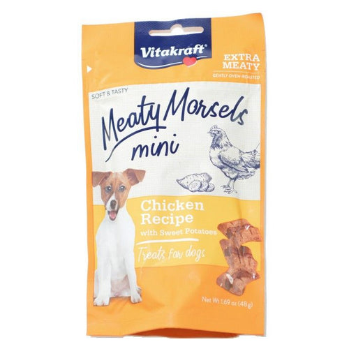 Vitakraft, Meaty Morsels Mini Dog Treats Chicken Sweet Potato, 1.69 Oz