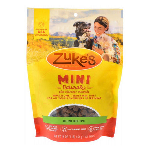 Mini Naturals Moist Dog Treats - Delicious Duck Recipe 1 lb by Zuke's