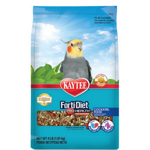 Kaytee, Forti-Diet Pro Health Cockatiel Food with Safflower, 4 lbs