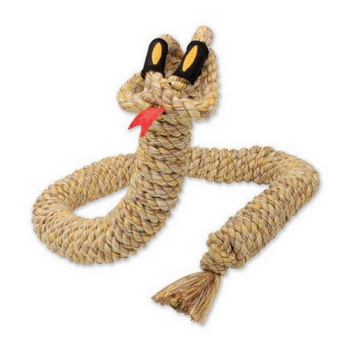 Flossy Chews Snakebiter Tug Rope Large - 46" Long - Assorted Colors by Mammoth Pet Products