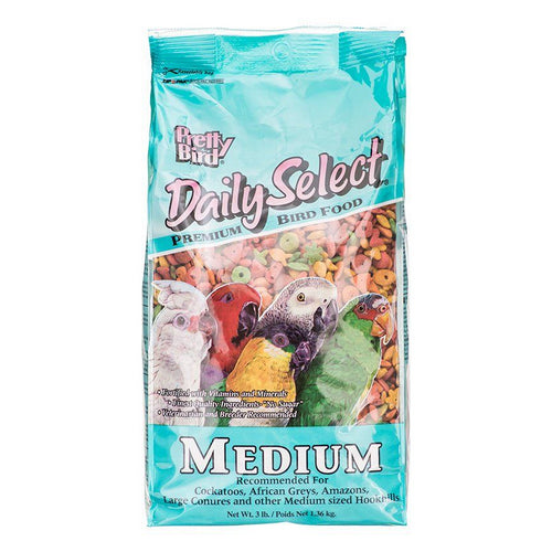 Bird Daily Select Premium Bird Food Medium (3 lbs) by Pretty Pets
