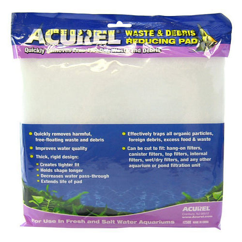 Waste & Debris Reducing Pad - Polyfiber Media Pad 18" Long x 10" Wide by Acurel