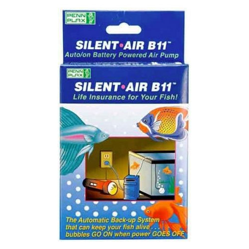 Silent-Air B11 Battery Back-Up Pump Auto On with Plug In by Penn Plax