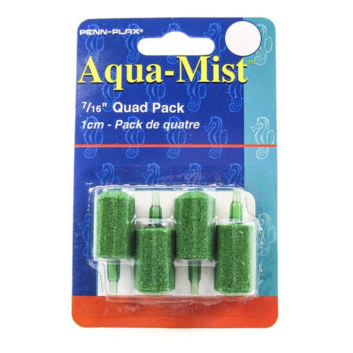 Aqua-Mist Cylinder Airstone 7/16" Long Airstone (4 Pack) by Penn Plax