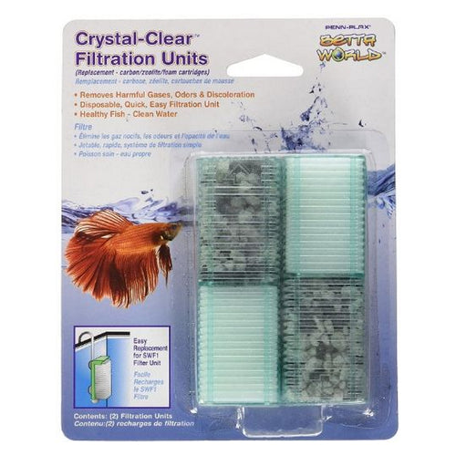 Penn Plax, Smallworld Replacement Filtration Units, 2 Pack