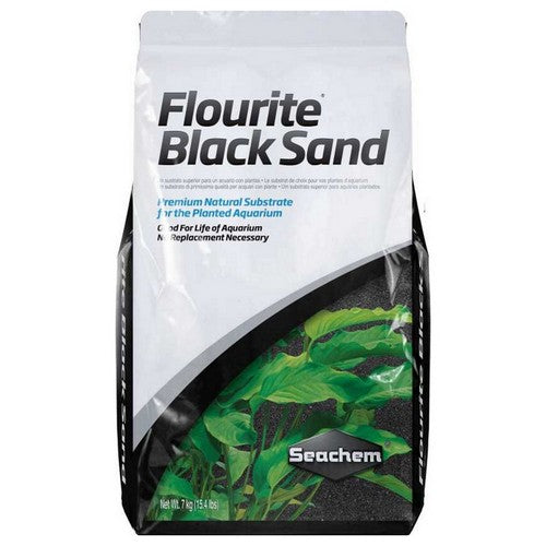 Flourite Black Sand for Planted Aquariums 15.4 lbs by Seachem