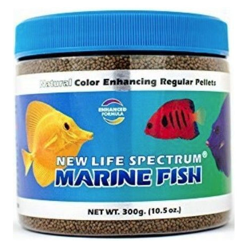 Marine Fish Food Regular Sinking Pellets 300 g by New Life Spectrum