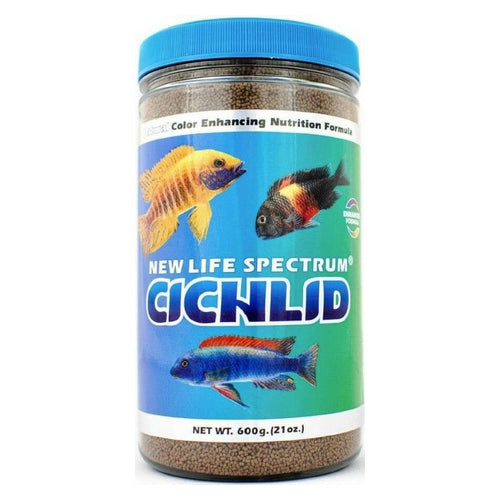 New Life Spectrum, Cichlid Food Regular Sinking Pellets, 600 g