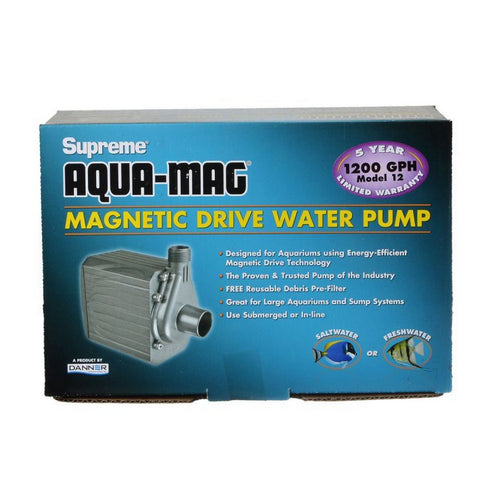 Supreme, Aqua-Mag Magnetic Drive Water Pump, Aqua-Mag 12 Pump (1,200 GPH)