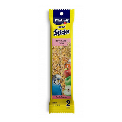 Crunch Sticks Harvest Apple Parakeet Treats 2 Pack by Vitakraft