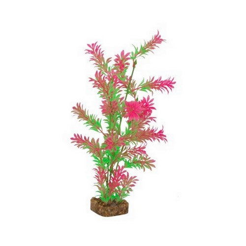 GloFish, Plastic Aquarium Plant - Green/Pink, Large