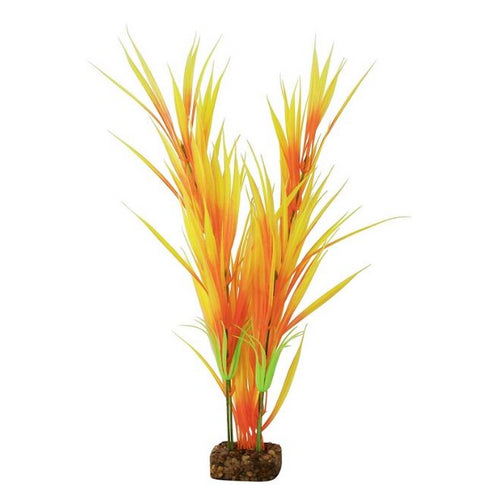 GloFish, Plastic Aquarium Plant - Orange/Yellow, Large