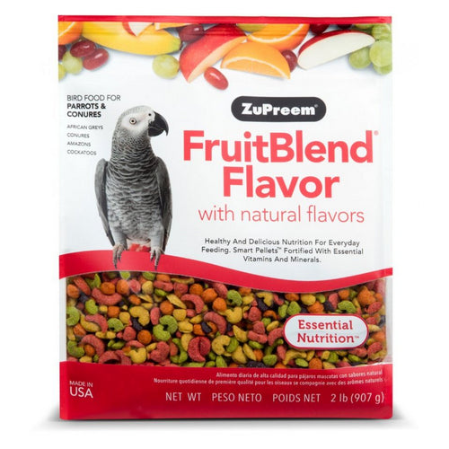 FruitBlend Flavor Bird Food for Parrots & Conures 2 lbs by ZuPreem