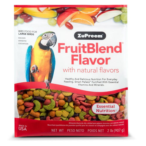 FruitBlend Flavor Bird Food for Large Birds Large (2 lbs) by ZuPreem