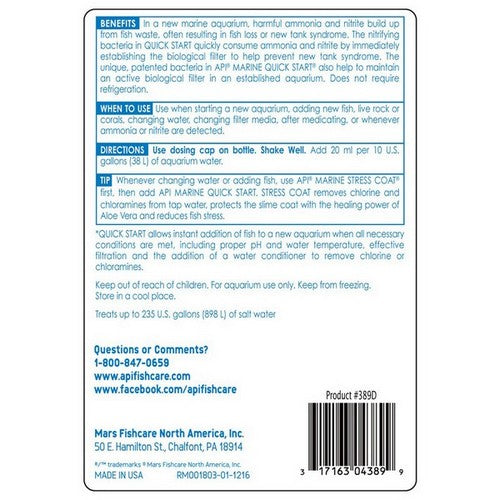 API, API Marine Quick Start Water Conditioner, 16 oz