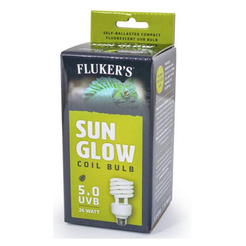 Flukers Sun Glow Tropical Fluorescent 5.0 UVB Bulb 26 watt by Flukers