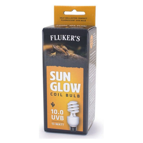 Flukers Sun Glow Desert Fluorescent 10.0 UVB Bulb 13 watt by Flukers