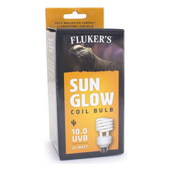 Flukers Sun Glow Desert Fluorescent 10.0 UVB Bulb 26 watt by Flukers