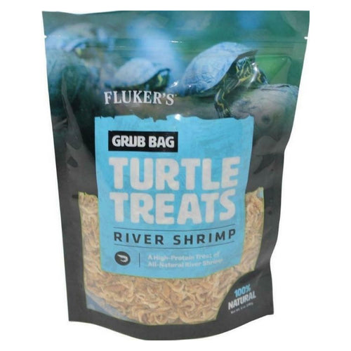 Flukers, Flukers Grub Bag Turtle Treat - River Shrimp, 6 oz