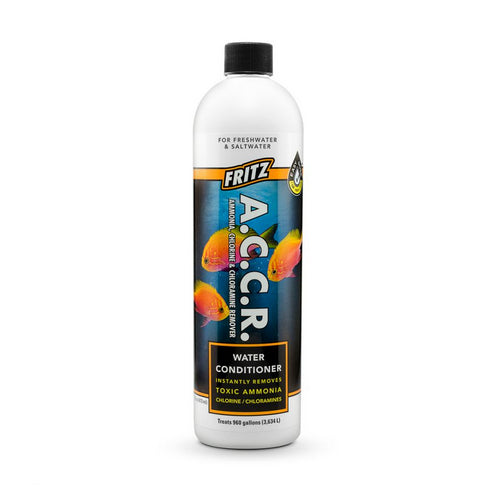 Fritz Aquatics, Fritz Aquatics ACCR Ammonia Chlorine & Chloramine Remover Water Conditioner, 16 oz