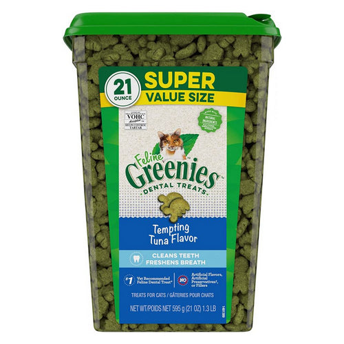 Greenies Feline Dental Treats Tempting Tuna Flavor 21 oz by Greenies