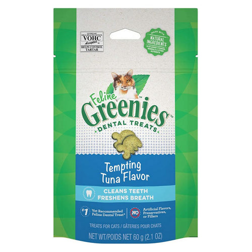 Greenies Feline Dental Treats Tempting Tuna Flavor 2.1 oz by Greenies