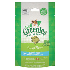 Greenies Feline Natural Dental Treats Catnip Flavor 2.1 oz by Greenies